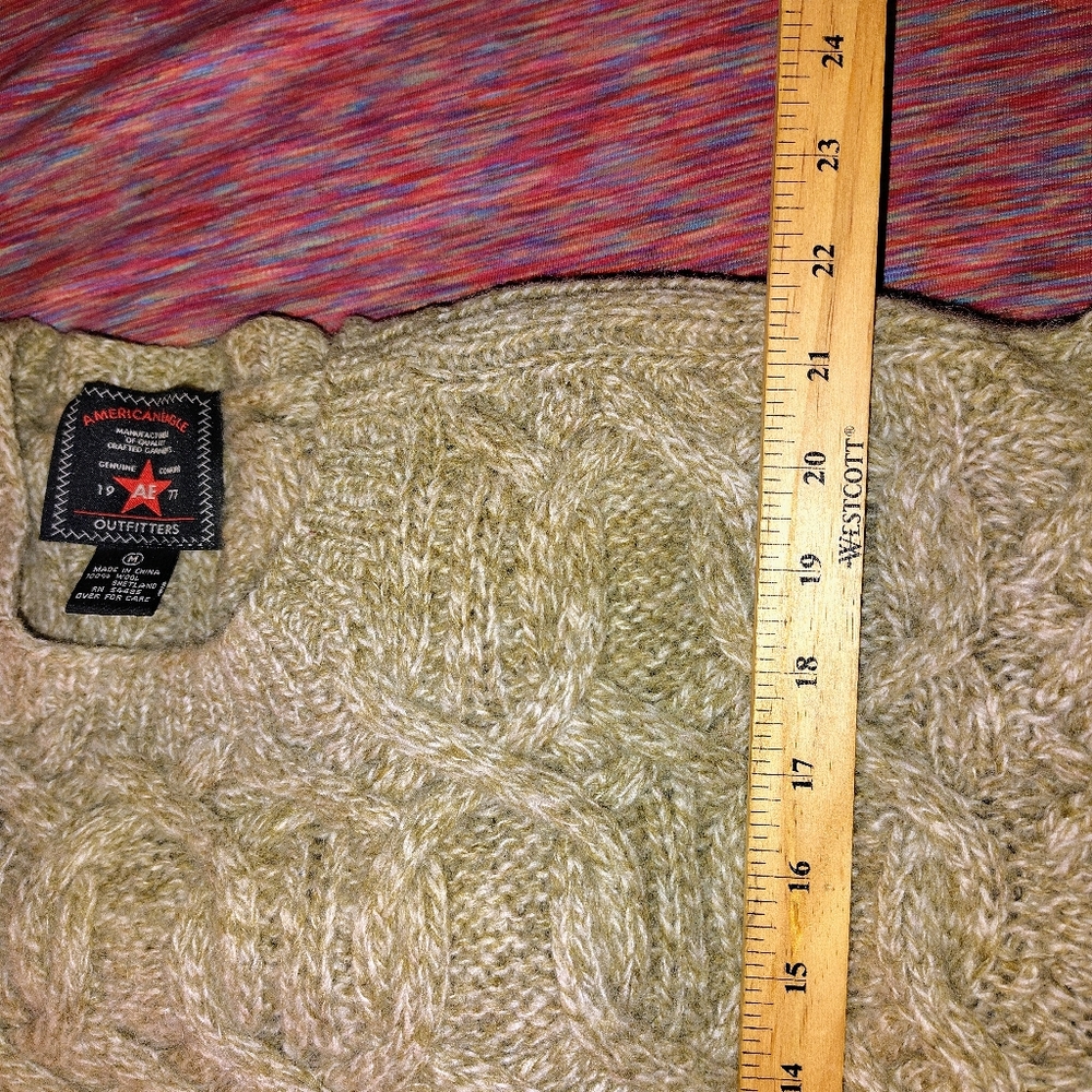 Vintage American Eagle Wool Sweater size Medium    46 - Picture 7 of 11